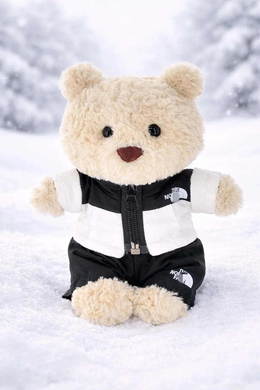 Bartholomew Bear Junior clothes outfits -Outdoor Winter Puffer Jacket Outfit Set